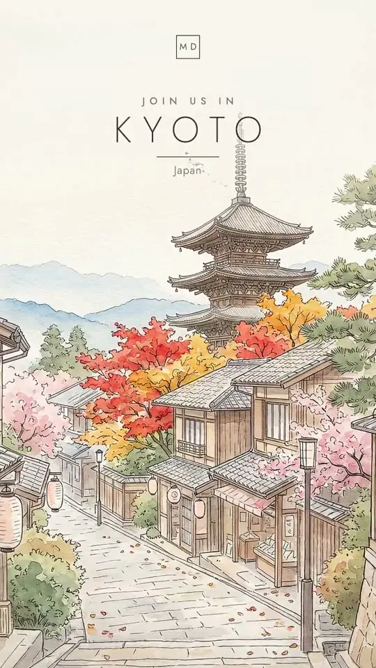 A Kyoto wedding invitation film