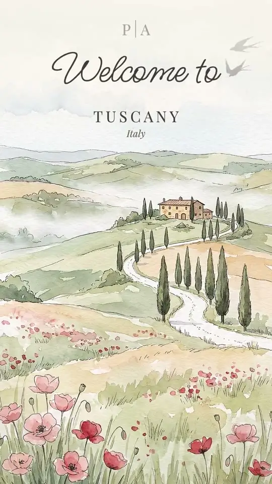 A Tuscany wedding weekend invitation film